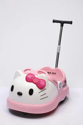 ממונעים לילדים-כפכף קרוקס הלו קיטי ממונע+דחיפה 12V